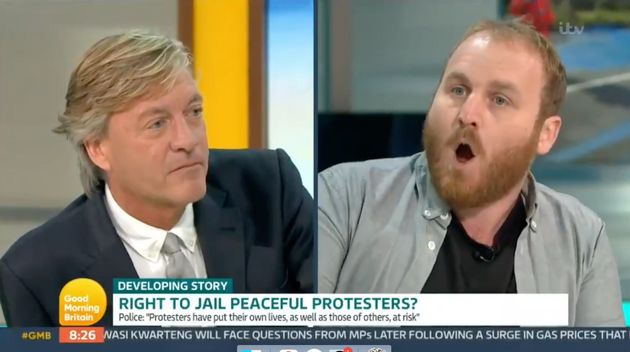Insulate Britain Protester Storms Off Good Morning Britain During Heated Interview With Richard Madeley And Susanna Reid